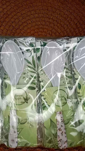 Souvenir Sendok Makan Melamin Kemasan Alas & Plastik isi 50 pcs