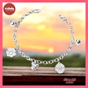 🌈 AAbaby Galleries AA514 Original Baby S925 Silver Anklet Bracelet 米奇五寶智能宝宝小孩脚链Rantai/Gelang Kaki Bayi 