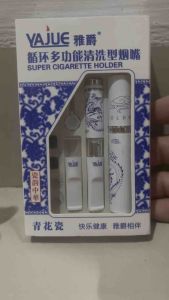 PIPE HOLDER YAJUE YJ081 PIPA FILTER SARINGAN ASAP PERMANEN 3 TRIPLE TAHAP FILTRASI KHUSUS 8MM MOTIF NAGA