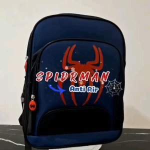Tas Ransel Backpack Anak Sekolah SD Laki-Laki Karakter Spiderman Bahan Anti Air