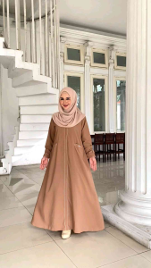 abaya wolfis premium arina dress gamis terbaru