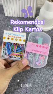 Kido Stationery Set Penjepit Kertas Warna Warni - Binder Clip Combination Office