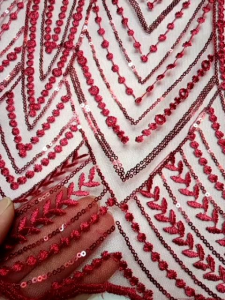 (COD) Bahan kain Tille/Kebaya Piramid elishab payet Spaengel motif terbaru.Desain2 Dekripsi ada di bawah👇