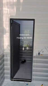 Cửa nhôm hệ 700 màu xám xingfa nhôm lá bít