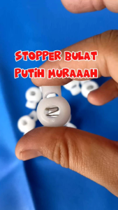 (10 PCS) STOPPER TALI BULAT PUTIH