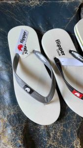 SANDAL JEPIT FILPPER BASIC PUTIH STRIEPE
