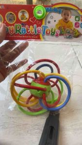 MURAH!!!(BISA COD) MAINAN GIGITAN BAYI RATTLE TEETHER BAYI MANHATAN SILICON LEMBUT BPA