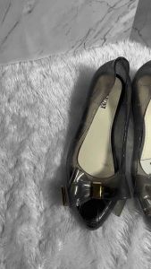 Sepatu Jelly Transparan Full Jelly Motif Pita Tranlucent Balance L759