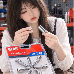 Bộ Tay Tuỳ Lực Giác 6 Món Chất Liệu Thép CR-V Thiết Kế Bền Bỉ
