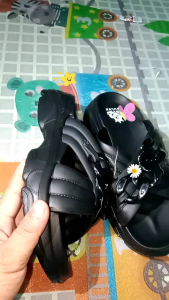 Sandal Silang Rantai Warna Hitam Dewasa 36-40