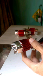 LAMPU DEPAN LED 4TITIK H4 MOTOR MOBIL 12V 12W CAHAYA PUTIH VARIASI BIRU MERAH