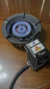 K/21-B Grill & Fryer Automatic Ignition Single Burner WOK Heavy Duty Cast Iron Gas Stove