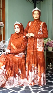 Dress Inayah Arumi Callista Zia Aghnia Bazigha Set Jilbab by AC