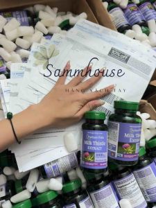 Date 2027-2028 Hàng Bay- Viên uống Milk Thistle 1000mg Puritan’s Pride – Bổ Gan Giải Độc Gan – 90viên và 180 viên_ HÀNG MỸ
