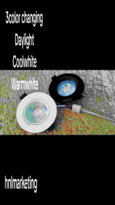 IMITOS 7W 3COLOR CHANGING LED EYEBALL SPOT LIGHT DOWNLIGHT BLACK WHITE