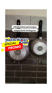 Gantungan Hook Kail Serbaguna/Cantolan Rak bumbu paku rak Hanger Tempel Dinding Kuat