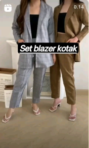 SET BLAZER CELANA KOTAK ZRA