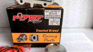 MTRT CYLINDER BLOCK SET 55mm MIO i 125 / M3 / SOUL i 125 CHROMEBORE CASTING PISTON PIN 13 MB-447
