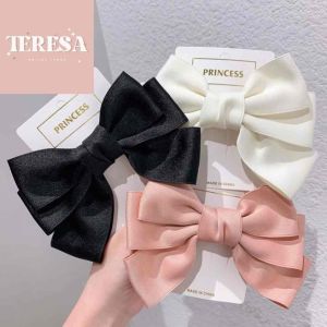 【TERESA】B50 韩式蝴蝶结发夹 Korean Style Ribbon Hair Clip 甜美气质边夹/刘海夹/发饰