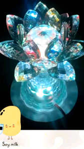 Đèn pha lê bông sen