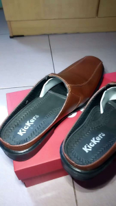 bustong pria sepatu sandal kulit PU murah berkualitas formal casual kasual tutong Sepatu kerja