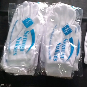 Sarung Tangan Paskibra Putih Elastis Sepasang