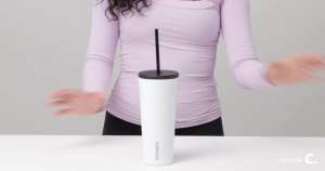 Corkcicle COLD CUP INSULATED TUMBLER - 24oz HOUNDSTOOTH (700ml)