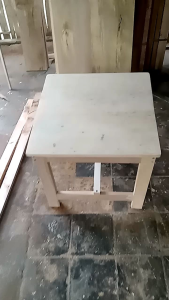 meja minimalis kayu / meja kopi makan meja serbaguna 50x50x45cm murah cod meja dapur real pick