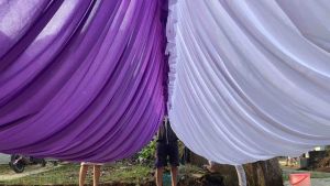 Plafon Tenda Model Gelembung Panjang 4 M