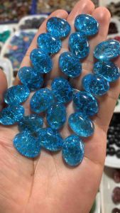 Batu Cincin Blue Topaz Pecah Seribu Terlaris