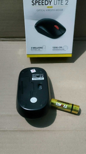 Mouse Wireless Micropack MP-702W Speedy Lite 2 Black asli (original)