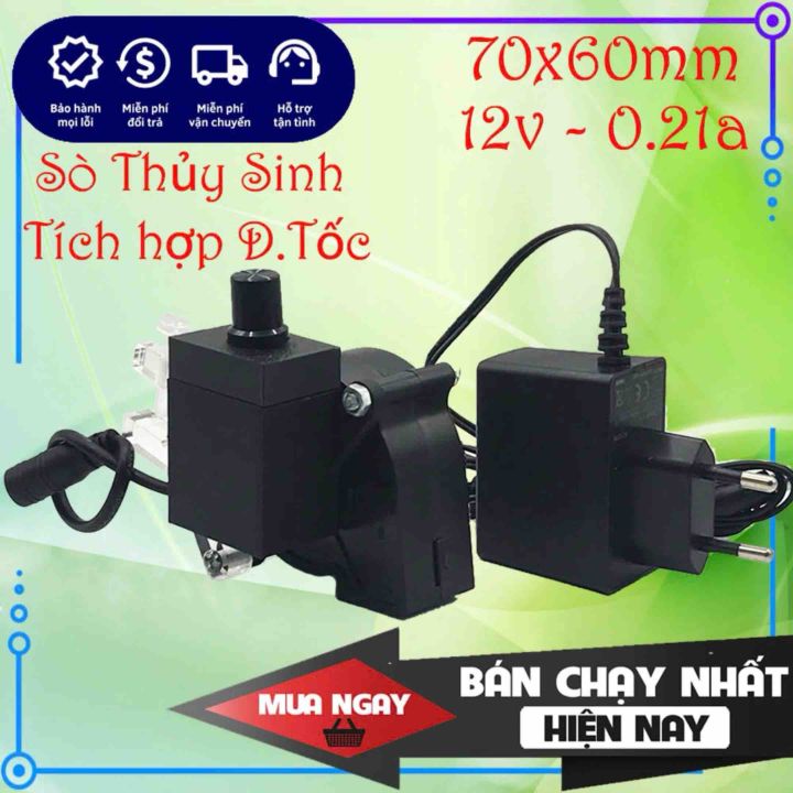 Quạt sò thuỷ sinh siêu bão có tích hợp điều tốc tăng giảm gió tuỳ ý ...