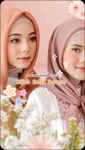 HIJAB SEGIEMPAT Bella Square Pollycoton