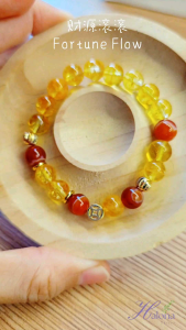 ✨【Fortune Energy Bracelet】Citrine x Red Agate | Wealth & Luck | Lucky Charm Bracelet | Perfect Gift