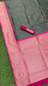 LAUNCHING NEW BEAUTIFUL SOFT LICHI SILK SAREE WITH ZARI BORDER ON ALL BEAUTIFUL COLOURS