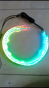 Led Kap Mobil led alis mobil 12 Volt Truk 24 Volt 60cm banyak warna remot