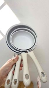 กระทะเคลือบ สีขาวมินิมอล ขนาด12/14/16/18 cm ใบเล็กกระทัดรัด เหมาะสำหรับใช้ในครัวเรือน กระทะ ใช้ได้กับเตาทุกประเภท