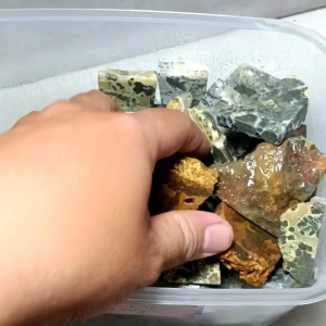 BATU ASLI Bahan Akik Markasit Chalcedony Terbaik