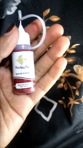 Inai Kuku Madeena Special Edition Halal Sah untuk Sholat Henna Kuku Maroon Merah