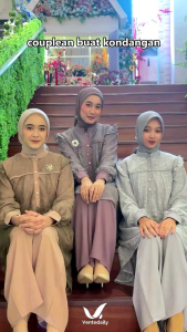 Kaia Oneset Setelan Atasan Tunik Brukat Busui Trendly Size Jumbo Ld120 Setelan Muslim