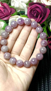 High Grade Pink Crystal Madagascar Pink Quartz Bracelet 12mm 精品天然马达加斯加紫马粉粉晶手串 12mm