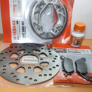 paketan komplit 5TL piringan disc cakram Mio sporty+dispad+kampas rem belakang Yamaha Mio lama Fino