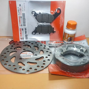Paketan Komplit Mio J: Piringan Cakram & Kampas Rem Belakang & Dispad & Minyak Yamaha Mio J