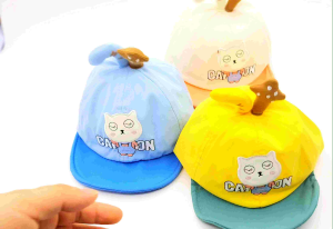 MŨ LƯỠI TRAI LẬT MỀM CHO BÉ IN HÌNH MÈO CON DỄ THƯƠNG