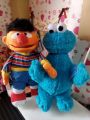 Original Ocean Park Sesame Street Monster Cookie and Ernie Plush. 