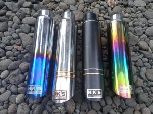 KNALPOT HKS BAMBU RUNCING MOBIL BRIOAVANZAL300 BENSIN DAN SOLAR ALL MOBIL FUL STENLIS