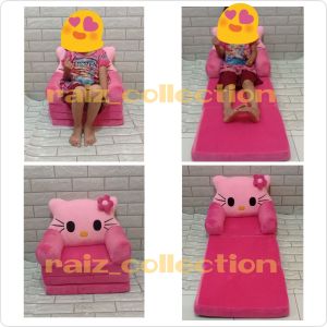 sofa lipat anak hellokity/sofa 3 lipat/sofa bed/maksimal 4th