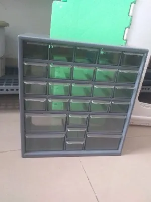 Tủ nhựa ngăn kéo trong suốt-27 ngăn chia đồ dùng gia đình