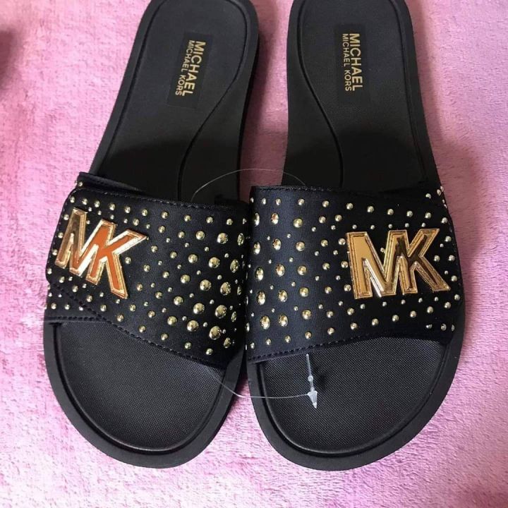 Mk store slide slippers