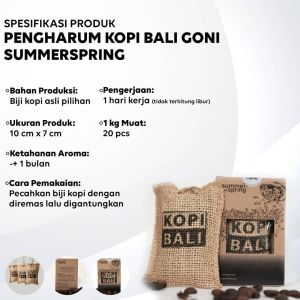 SUMMERSPRING kopi bali GONI 35gram parfum mobil pengharum toilet